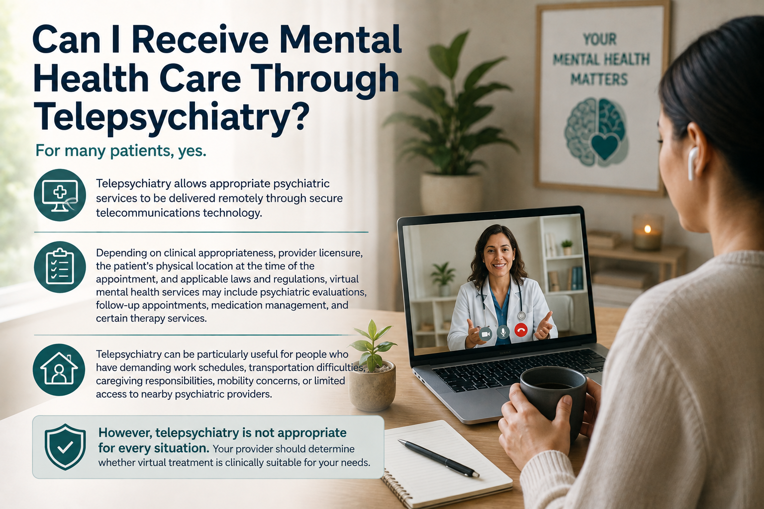Can I Receive Mental Health Care Through Telepsychiatry?