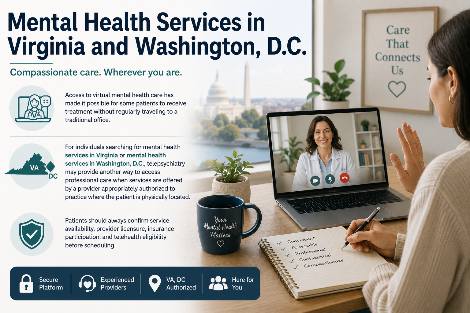 Mental Health Services in Virginia and Washington, D.C.